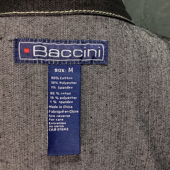BACCINI Dark Denim Belted Coat - Picture 5 of 8